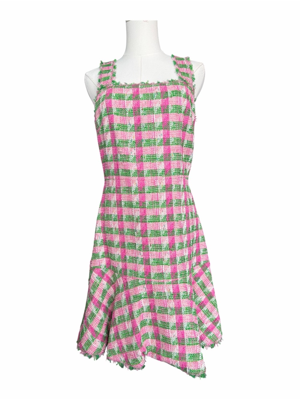 K_2 Kate Spade New York Plaid Tweed Sleeveless Dress Size 6 - Picture 1 of 10